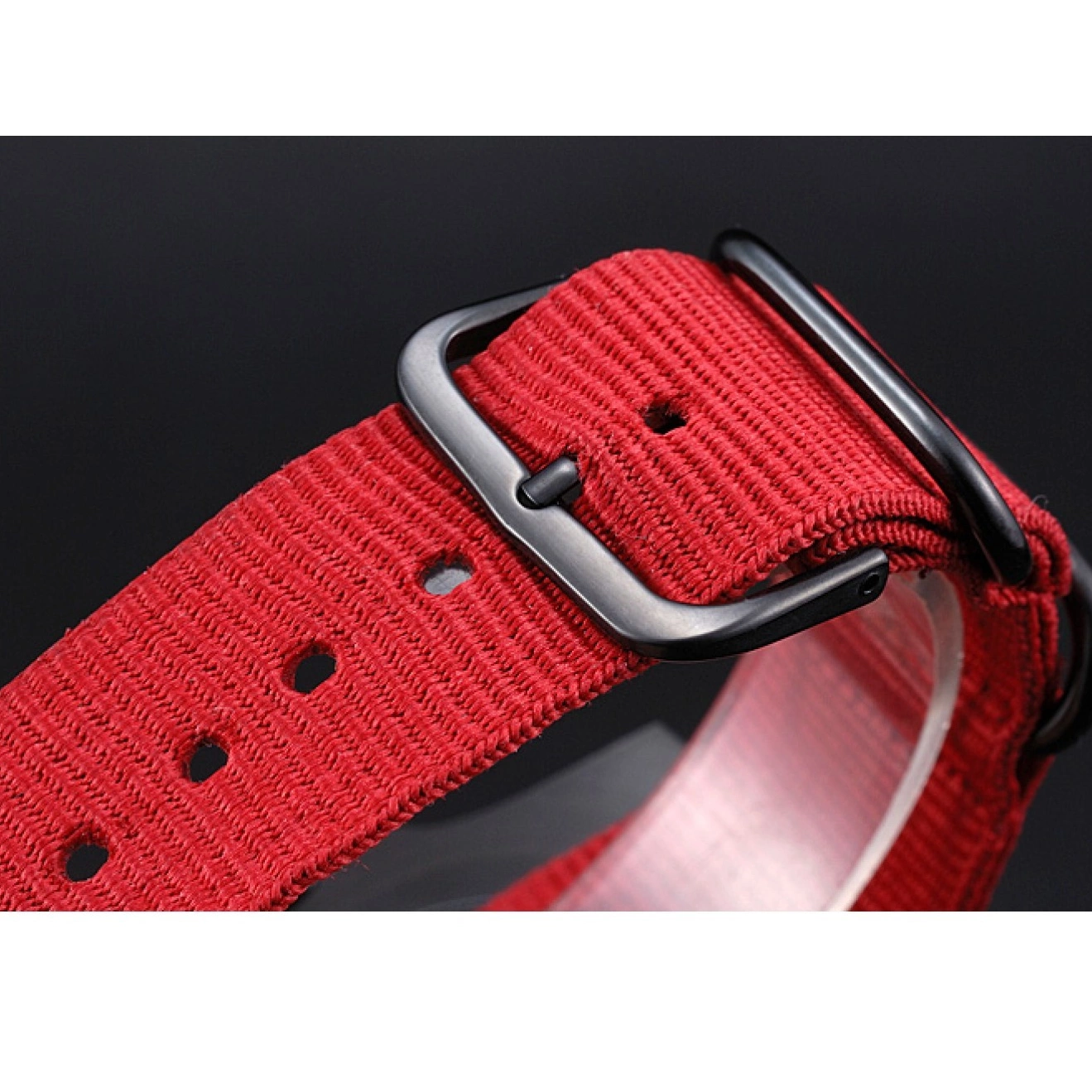 Rolex aaa copy Strap Rolex Submariner Stealth Nylon 622010 Red 0731